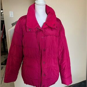 Old Navy Vibrant Pink Puffer Jacket